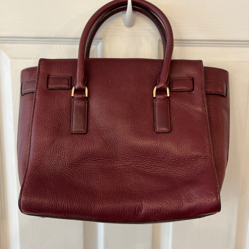 Michael Kors Hamilton Large Leather Satchel - Picture 3 of 10